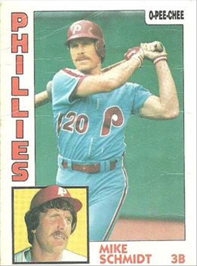 1984 O-Pee-Chee Baseball Cards 361     Mike Schmidt